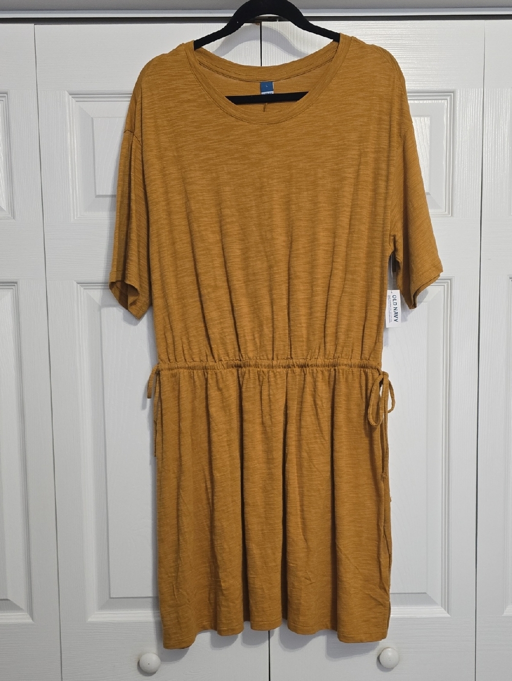 🆕️ Old Navy Casual Drawstring Waist Dress - Mustard